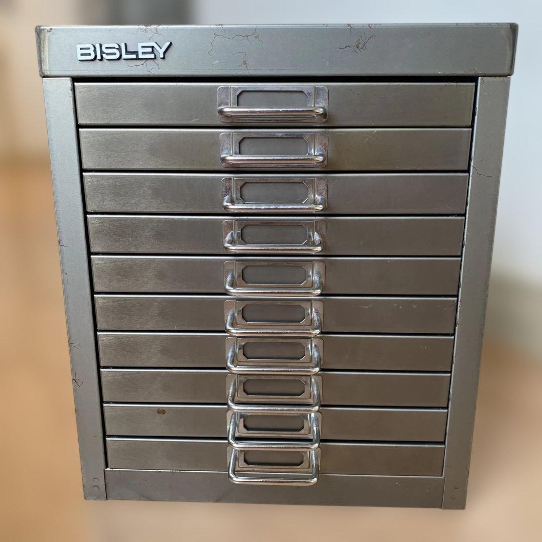 ゾ*ウ様 BISLEY ビスレー A4キャビネット10段 ヴィンテージ