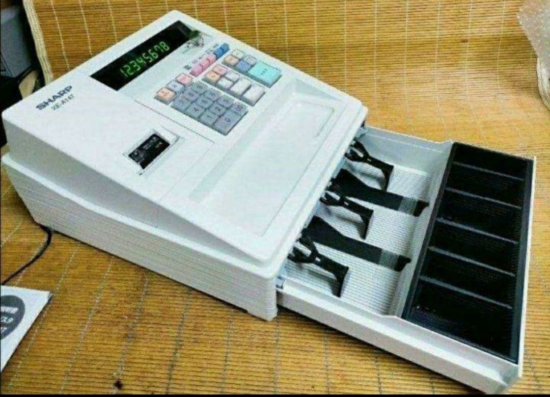 シャープレジスター　XE-A147　PC連携売上管理フル設定無料　742227