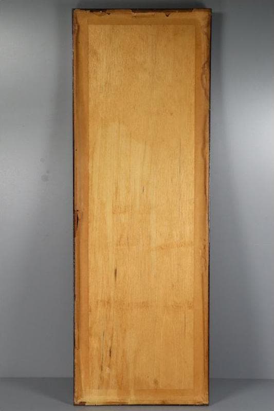 【珍】　★ 額装 亭台仕女図繍片 ★　民国時期　刺繍 仕女紋 亭台紋　民間織繍