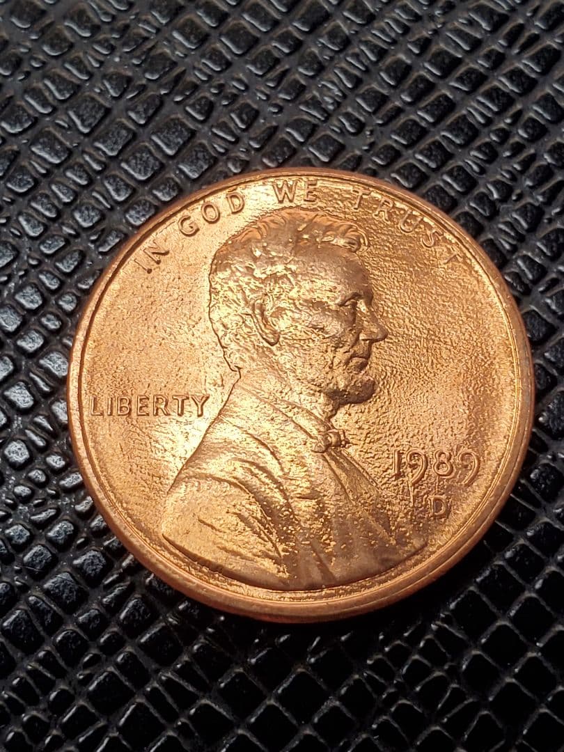 2341.　極美品　エラー　？　1989年　D　リンカーン　1セント　