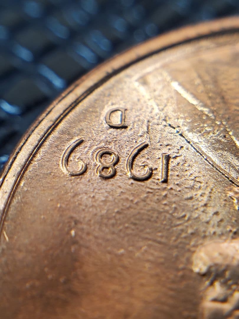 2341.　極美品　エラー　？　1989年　D　リンカーン　1セント　