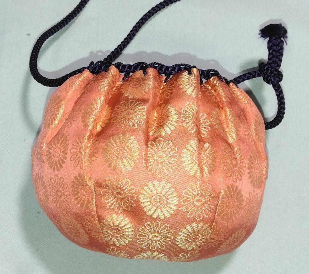 茶道具　京都清水焼　平安東山　笹田仁史作　大海茶入　苺錦裂仕覆付　美品！！