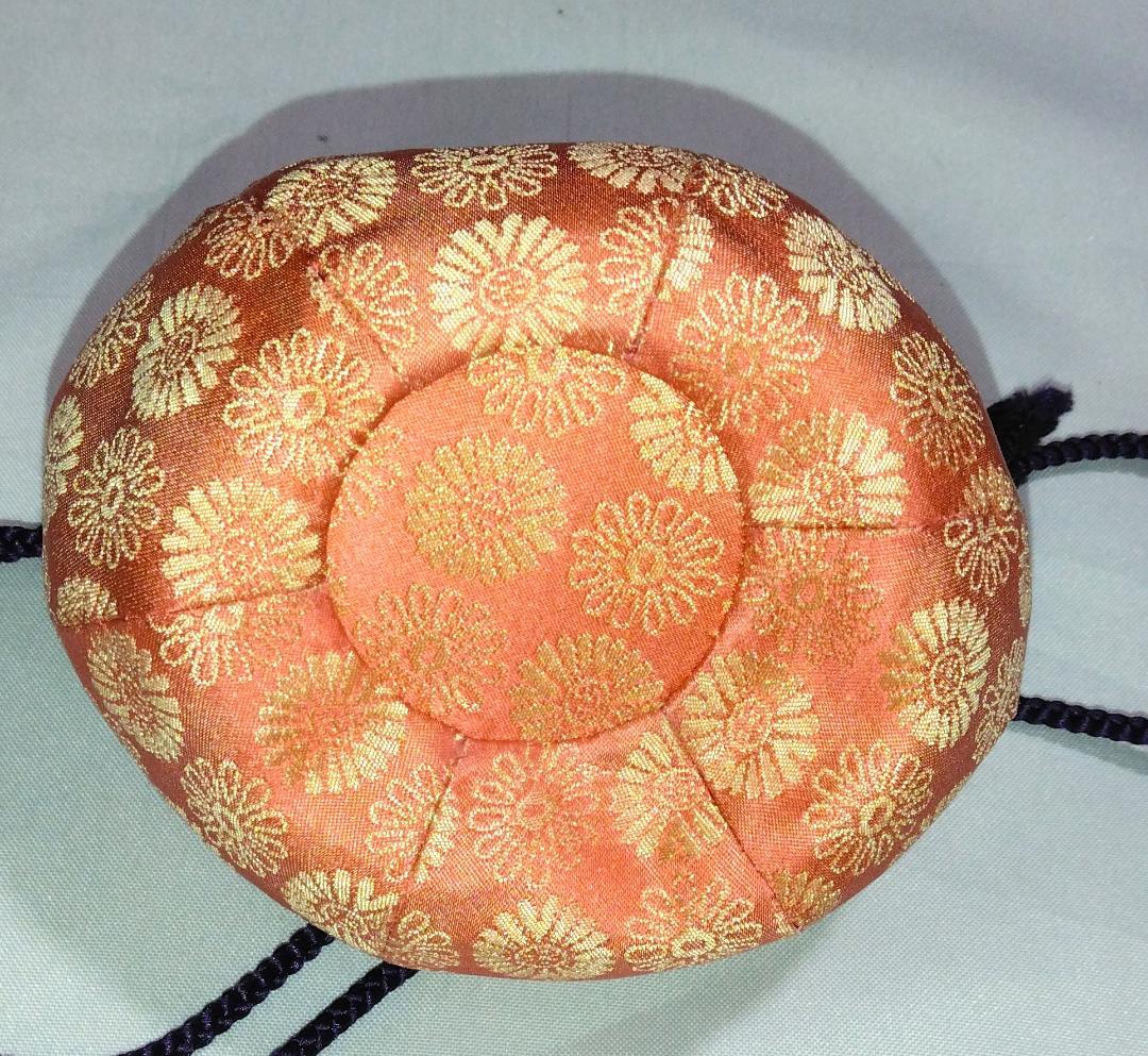 茶道具　京都清水焼　平安東山　笹田仁史作　大海茶入　苺錦裂仕覆付　美品！！