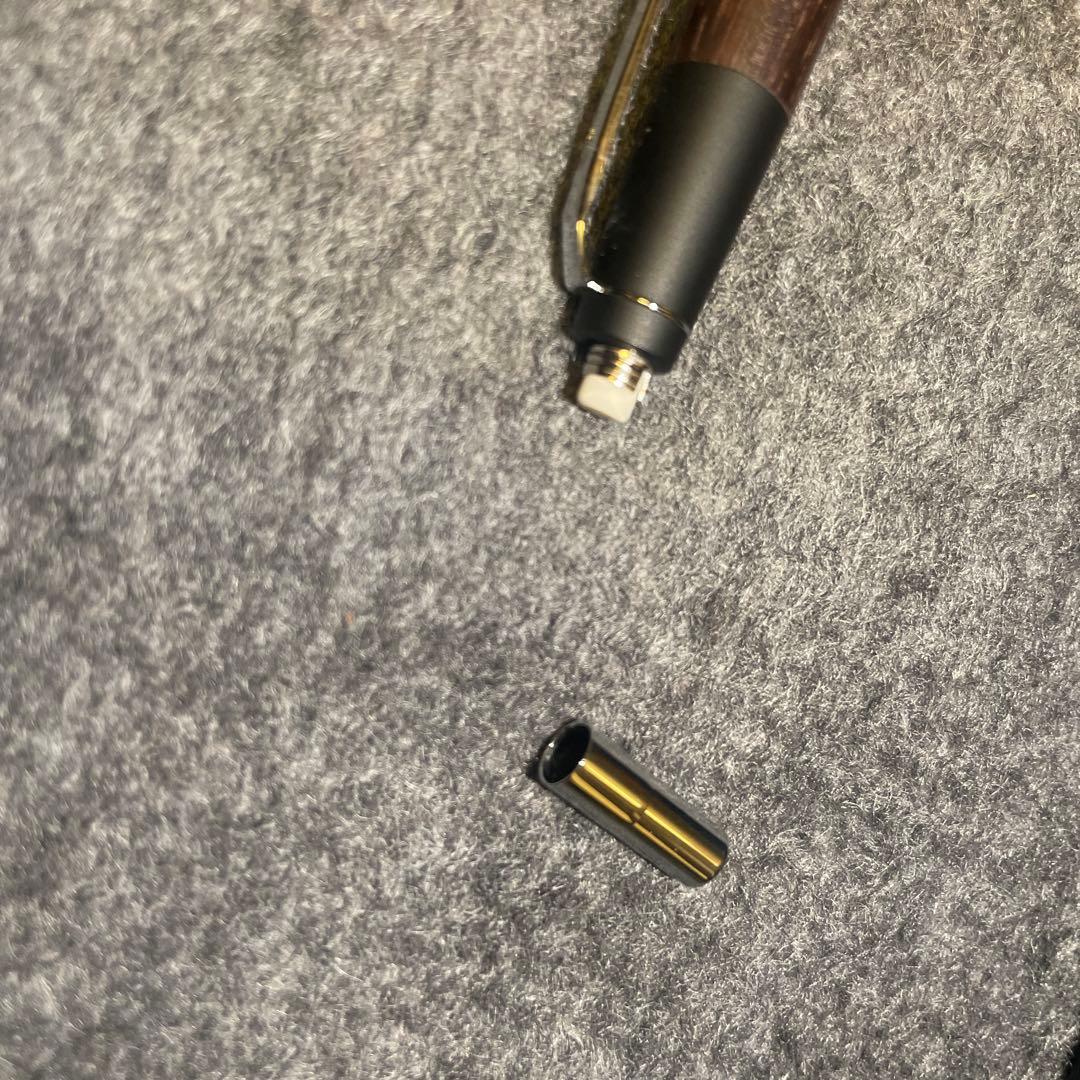 野原工芸　インドローズウッド　新型クリップ　シルバー　シャープペン　ほぼ未使用