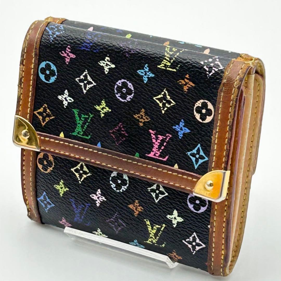 ルイヴィトン マルチカラー ポルトモネ ビエ カルト クレディ コンパクト 黒