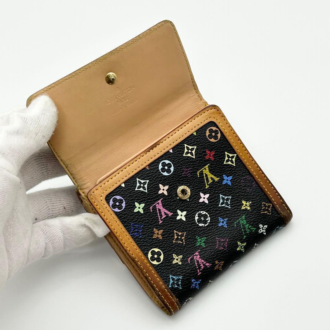 ルイヴィトン マルチカラー ポルトモネ ビエ カルト クレディ コンパクト 黒