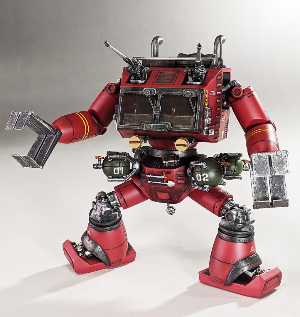 プラモデル　1/100 クラブタイプ（戦闘メカザブングル）組立塗装済