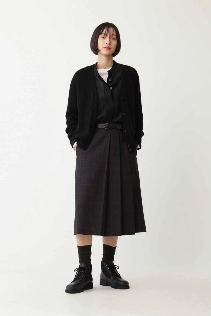 MARGARET HOWELL PLAID WOOL チェックスカート I
