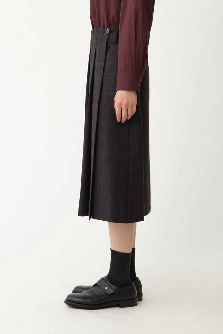 MARGARET HOWELL PLAID WOOL チェックスカート I