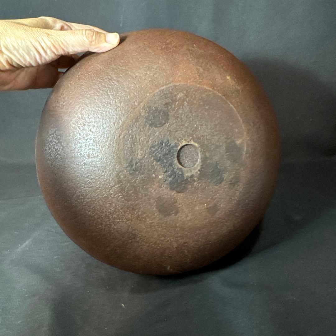 H24 送料無料　茶釜　古天命釜　釜師　菊池正直　茶道具　木箱　変え蓋　銀摘み