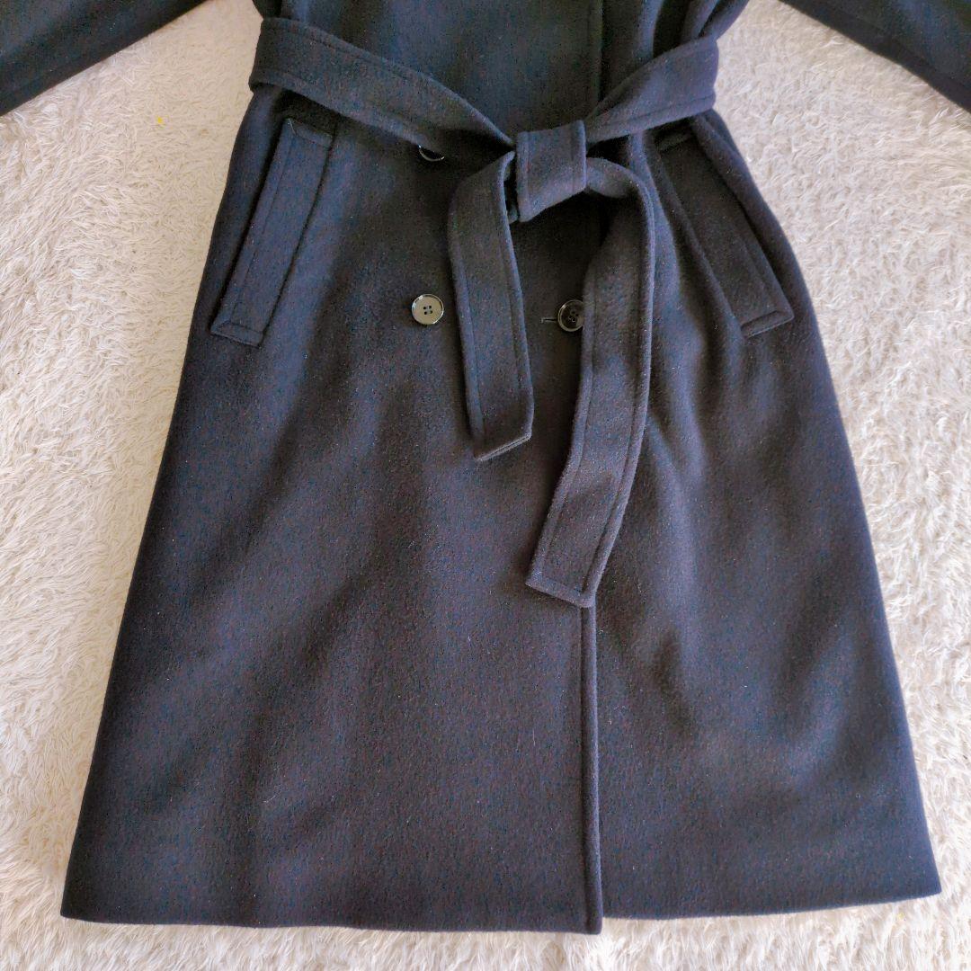 ANAYI　アナイ　トレンチコート　ウール　ダブル　ベルト　黒　近年モデル