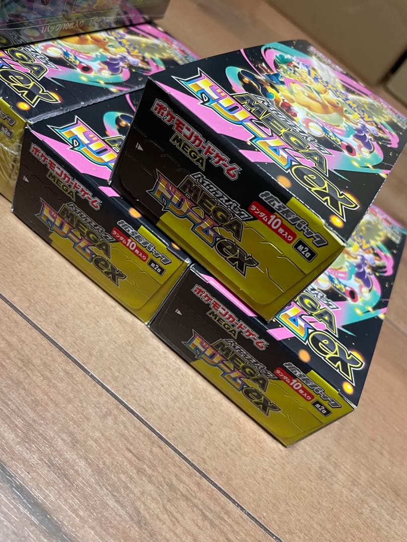 ポケモンカード MEGAドリームex シュリンク付3箱 無し3箱 計6箱セット