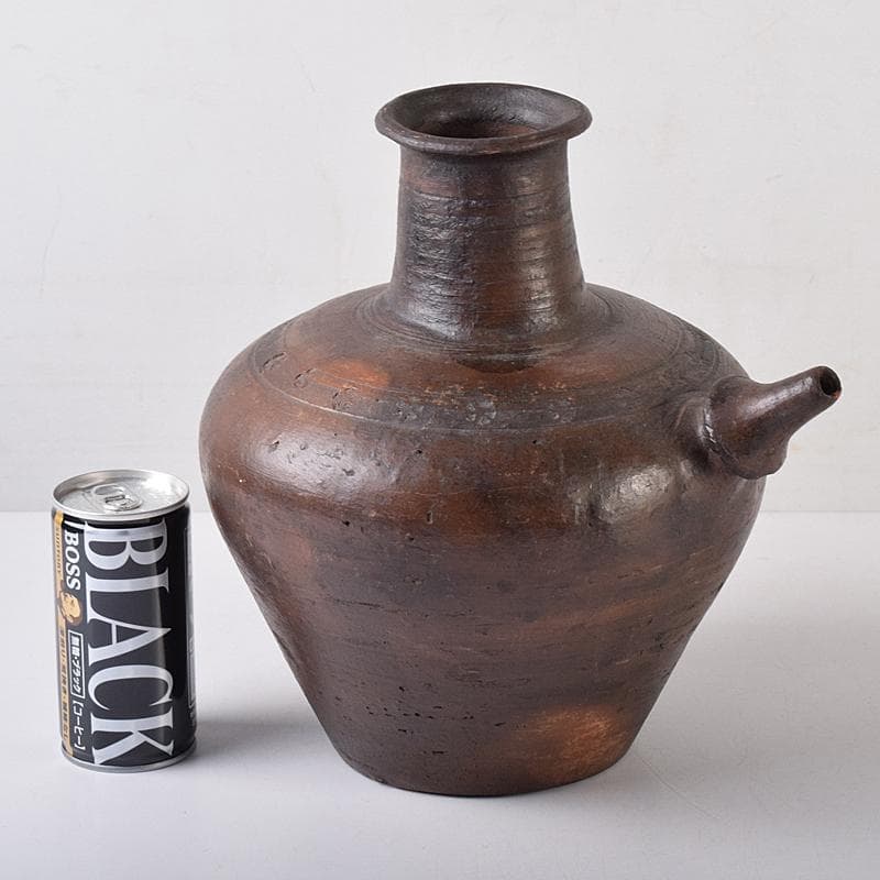 朝鮮美術　須恵器　新羅土器　水注瓶　C　R8666B