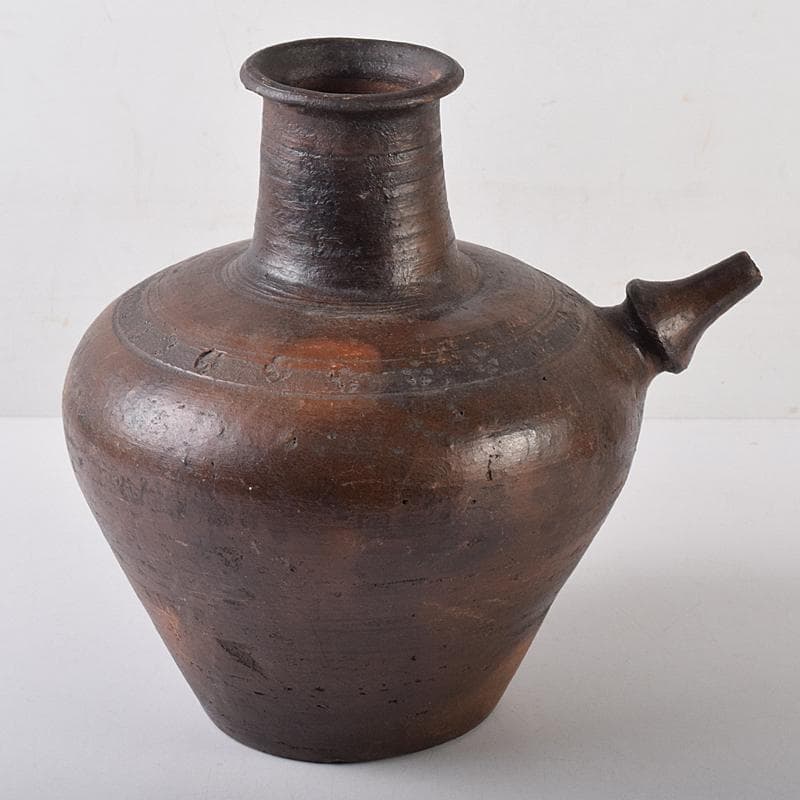 朝鮮美術　須恵器　新羅土器　水注瓶　C　R8666B