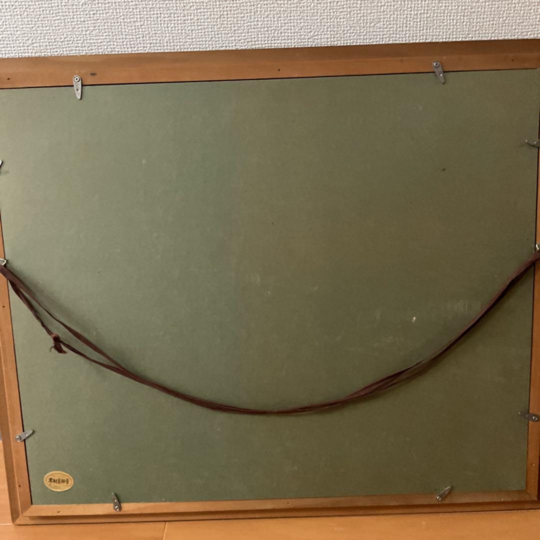 油彩画 肉筆 状態良好 木枠額装 前面ガラス 【ANDERSON】