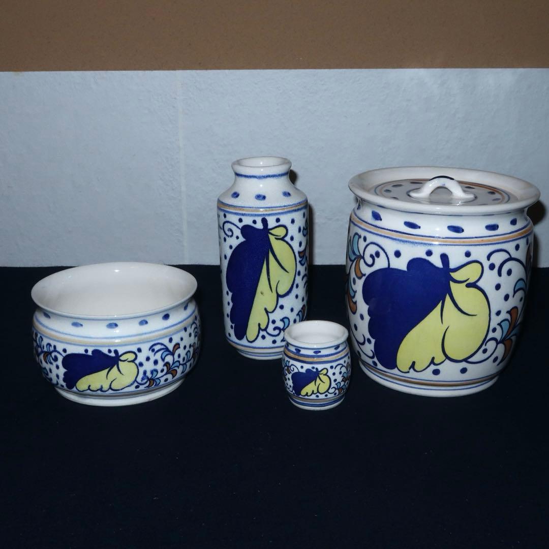 【茶道具】横田鳳山作　紅毛　オランダ皆具