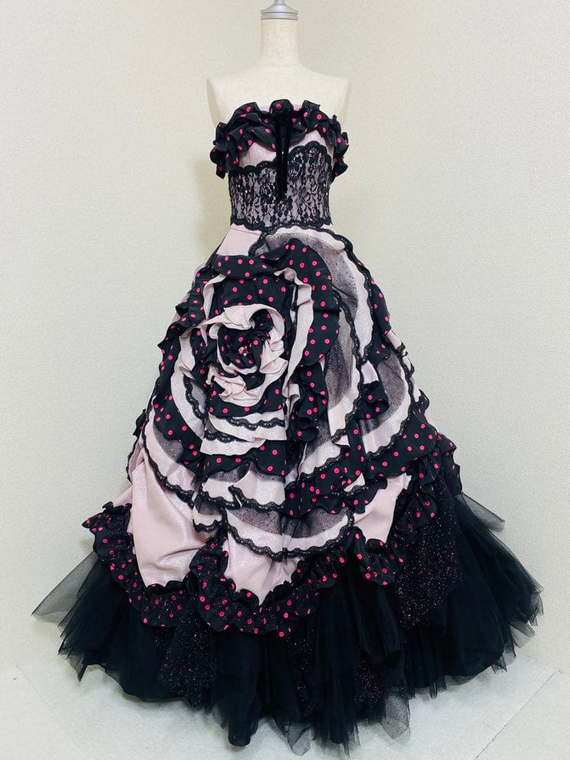 8971. シェーナドゥーノ ベアトップ カラードレス