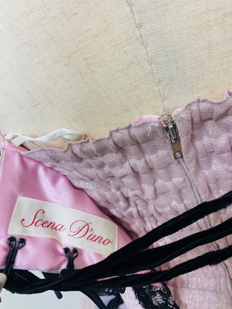 8971. シェーナドゥーノ ベアトップ カラードレス