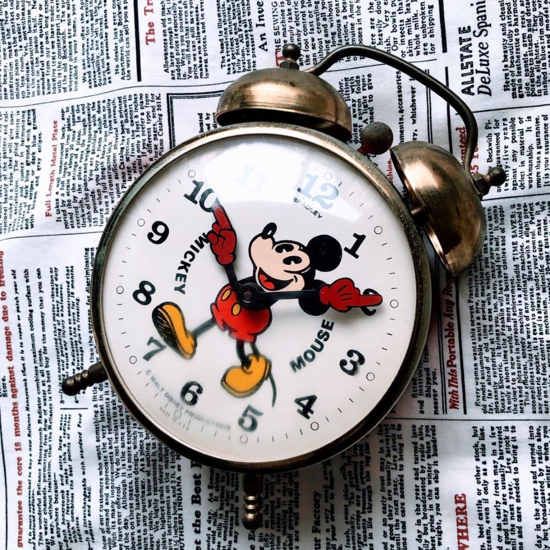 #3753【超可愛い】ミッキーマウス 目覚まし時計 ディズニー バラッドリー
