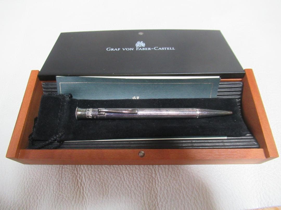 未使用 企業物(KPMG) 絶版品◆ファーバーカステル 銀プレート ボールペン