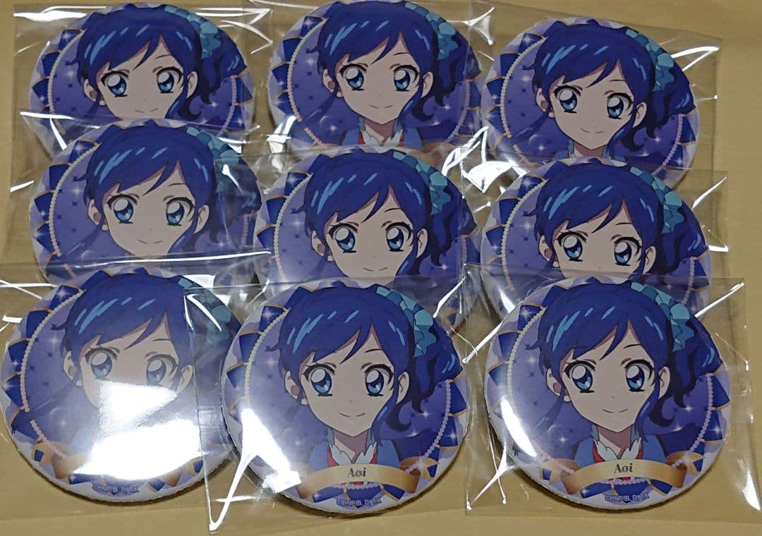 ゆ*う様 アイカツ バースデー缶バッジ バースデー 缶バッジ 霧矢あおい あおい