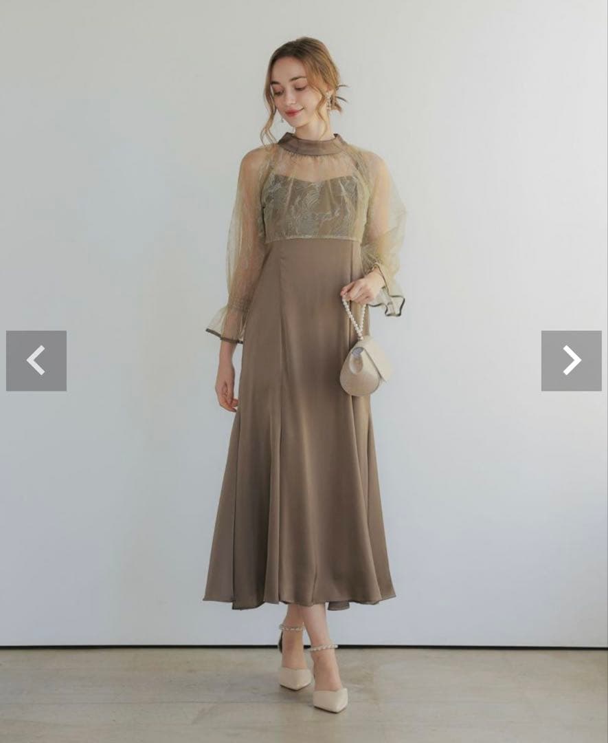 リーフブラウスセットドレス 成人式 同窓会 二次会 オケージョン