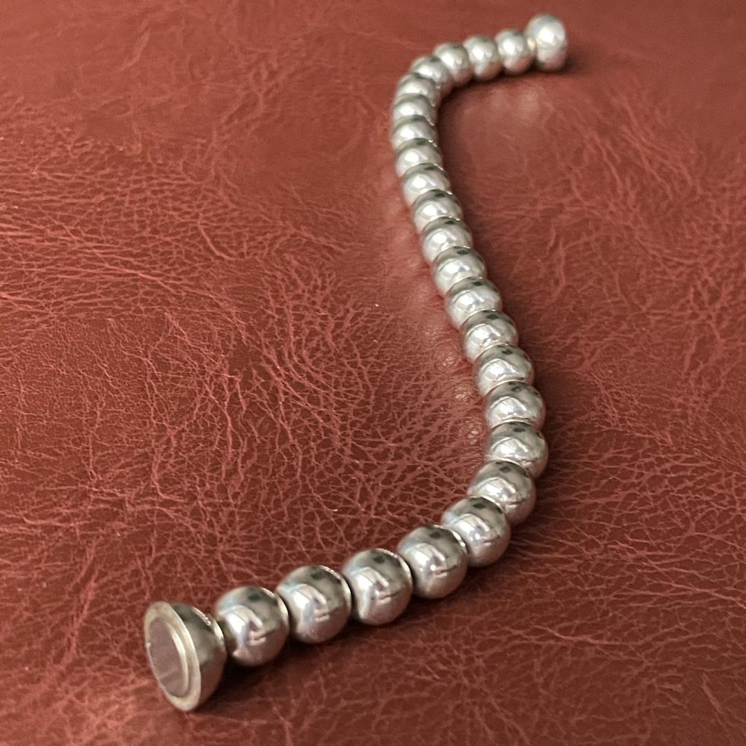 ブレスレット メンズ シルバー925 ヴィンテージ イタリア マグネット式 レア