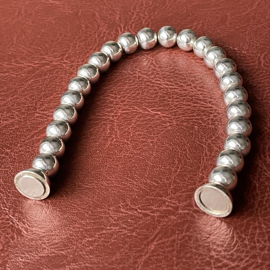 ブレスレット メンズ シルバー925 ヴィンテージ イタリア マグネット式 レア