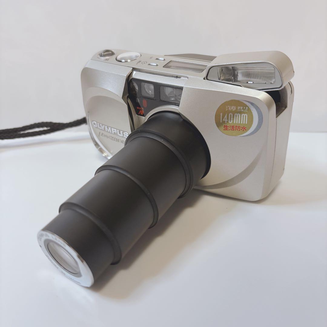 【美品 完動品】 OLYMPUS μ ZOOM 140 ケース リモコン 取説