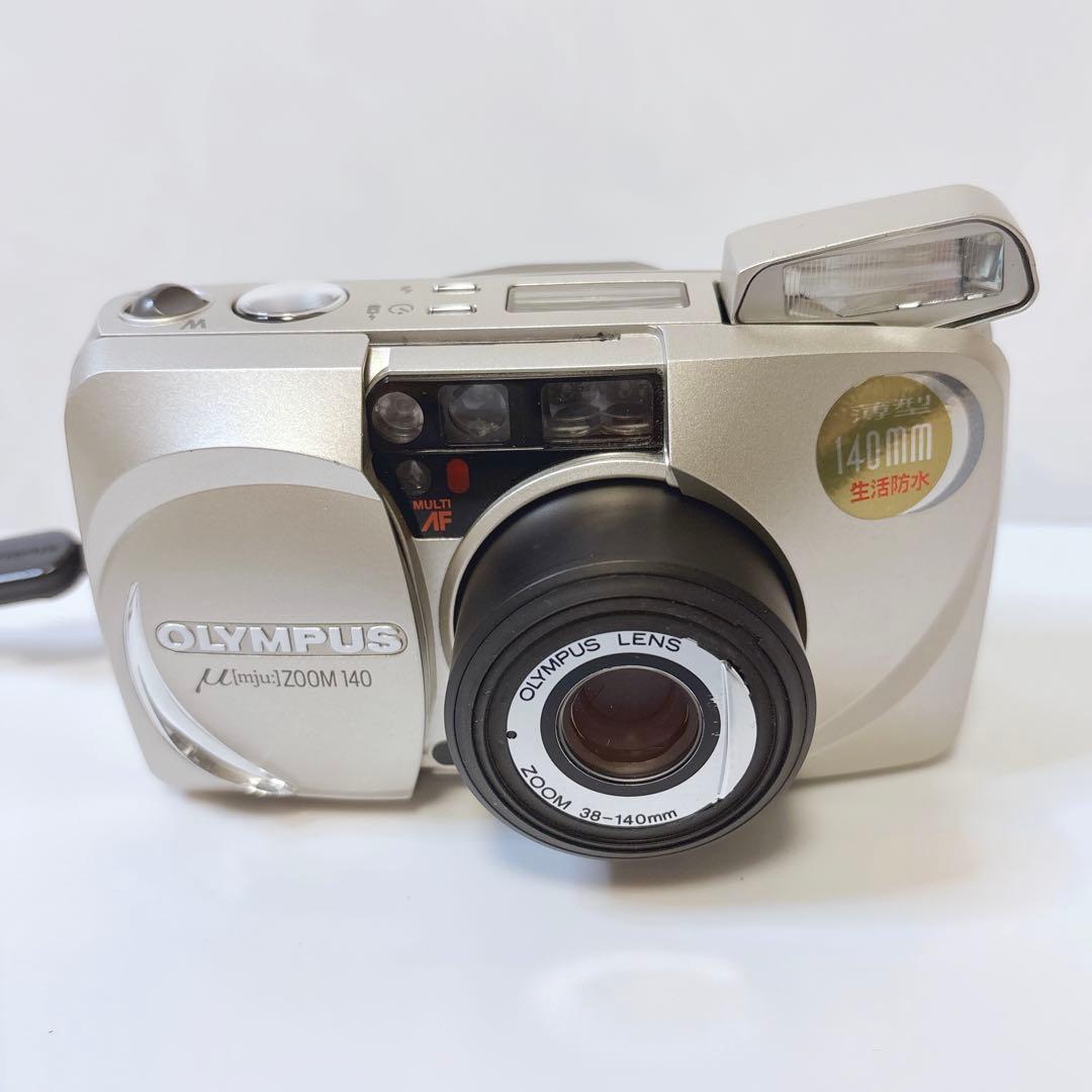 【美品 完動品】 OLYMPUS μ ZOOM 140 ケース リモコン 取説