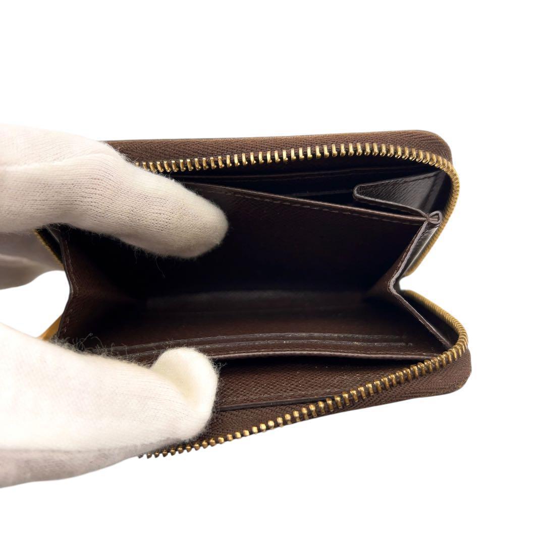 【最高峰美品】ルイヴィトン ダミエエベヌ ジッピー パース N63070