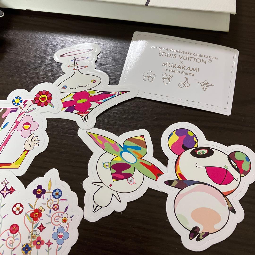 LOUIS VUITTON ルイヴィトン村上隆ステッカー2個セット紙袋ショッパー
