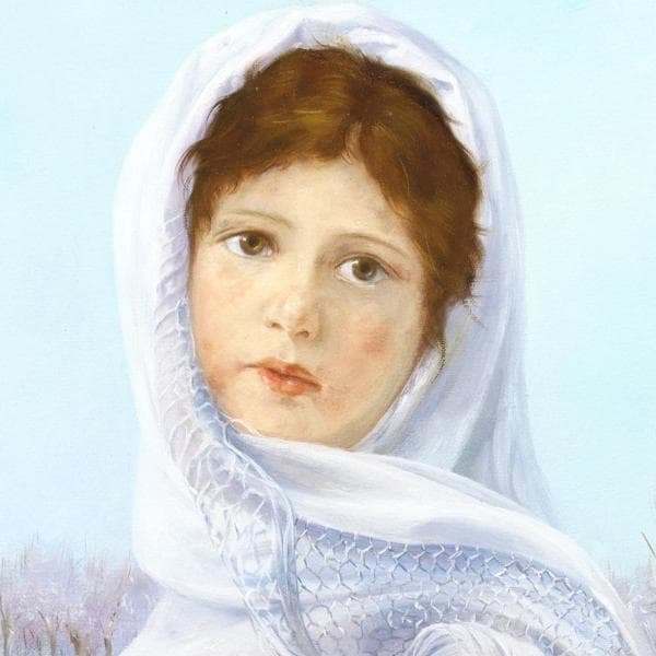 中島義行　タイトル「雪の朝」　F4号　油彩　画家のプレート付き豪華額装