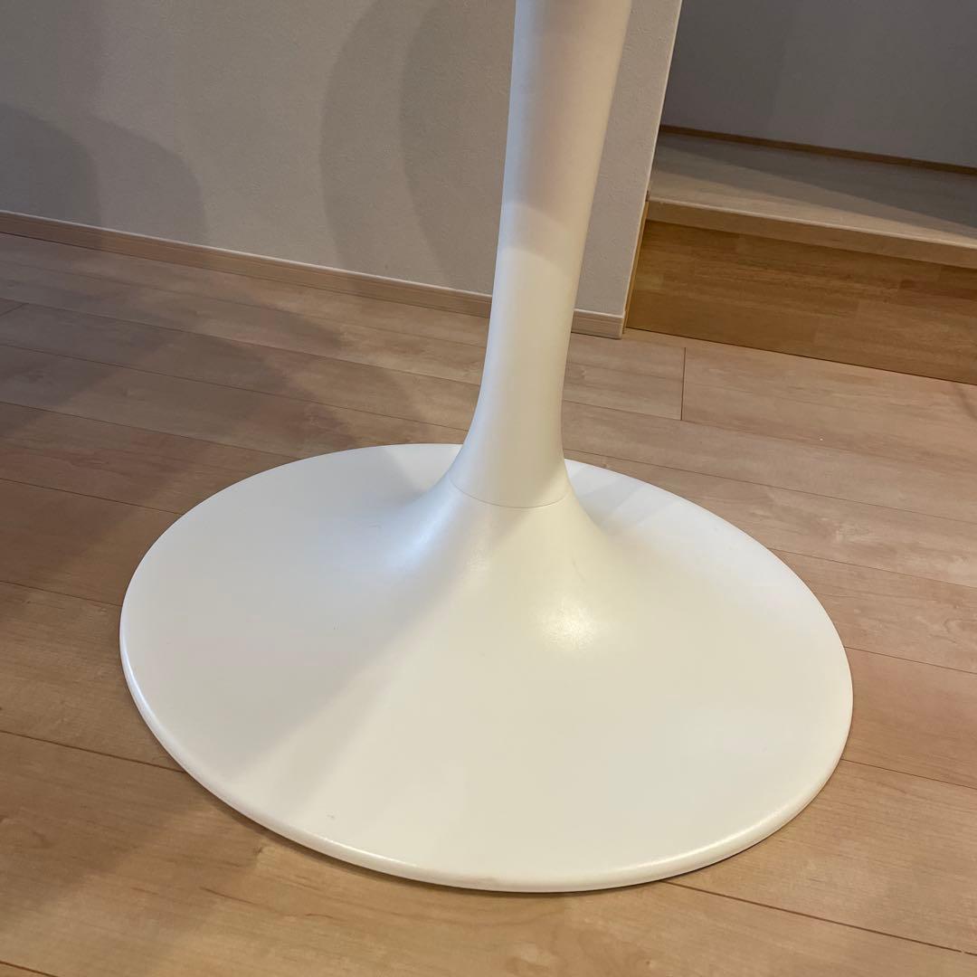 円テーブル　ホワイト　ドクスタ　IKEA