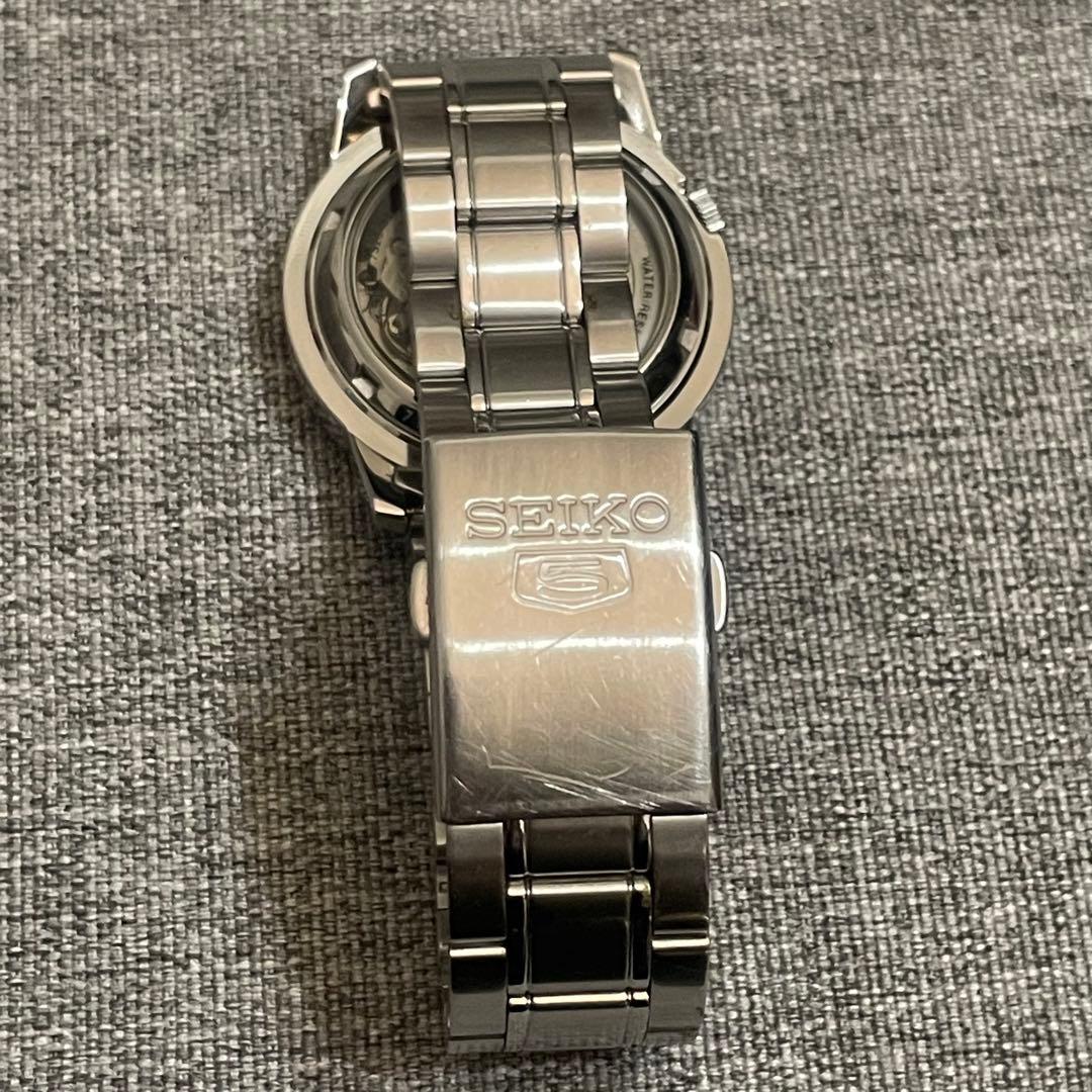 ニ*ン様 SEIKO 自動巻き腕時計 セイコー5 裏スケルトン 7S26-02W