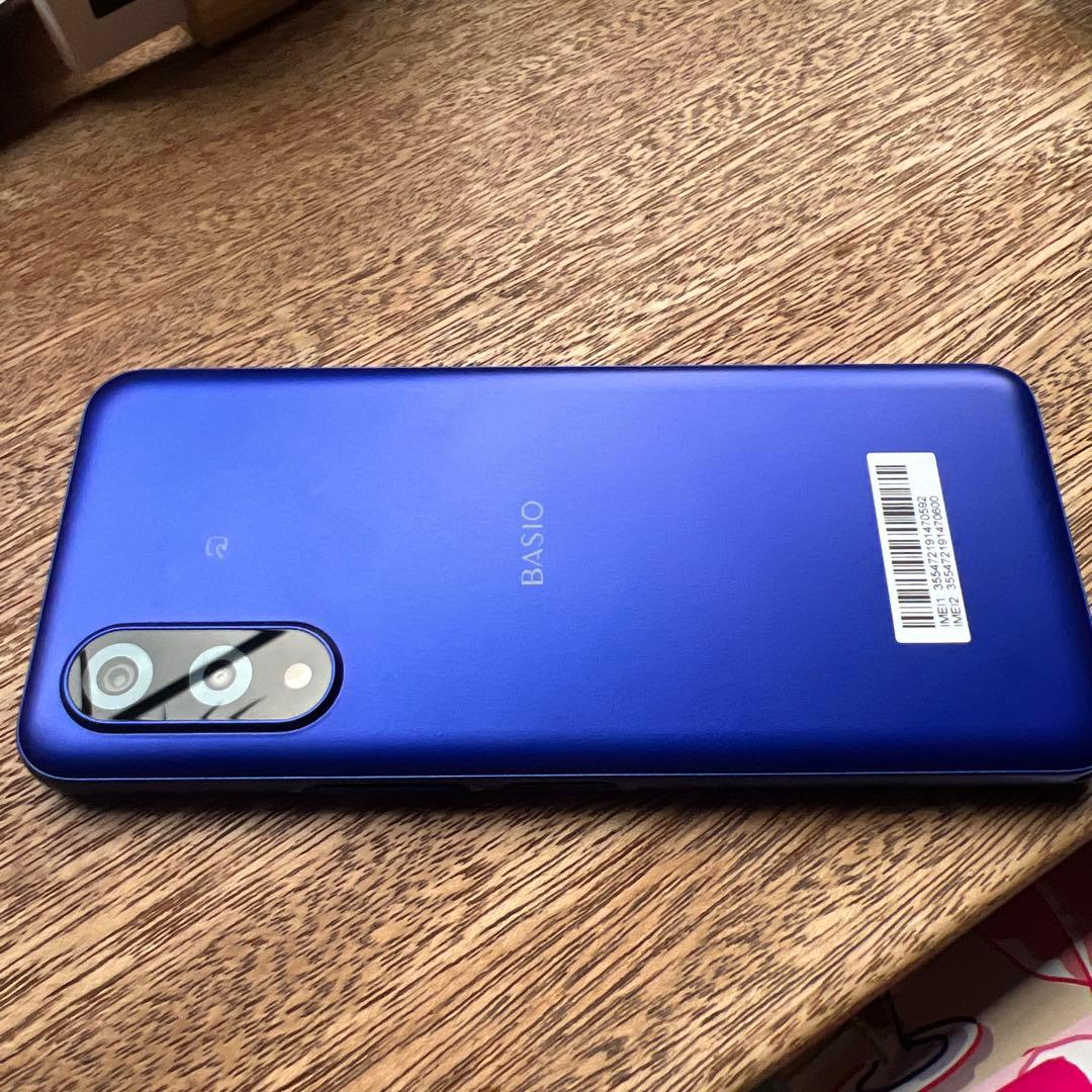 BASIO activ3 青 Android スマホ本体 充電器付き