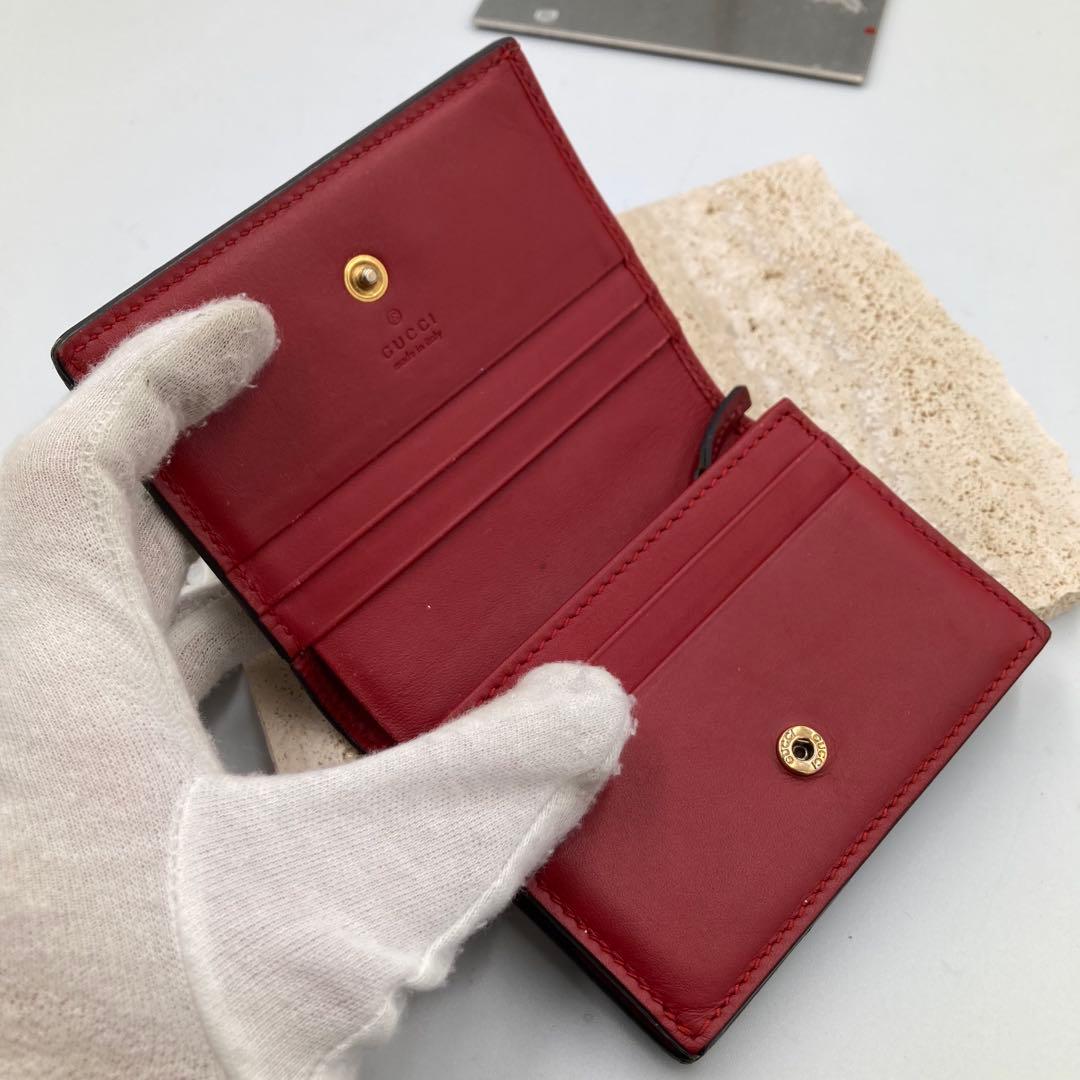 GUCCI グッチ　折り財布　さくらんぼ　pvc 6A