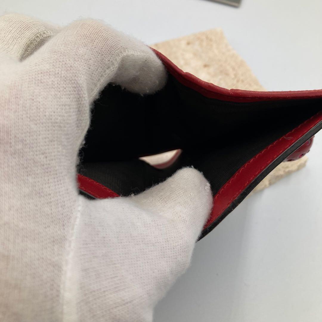 GUCCI グッチ　折り財布　さくらんぼ　pvc 6A