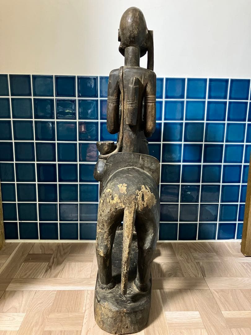 マリ　ドゴン族　木製オブジェ馬