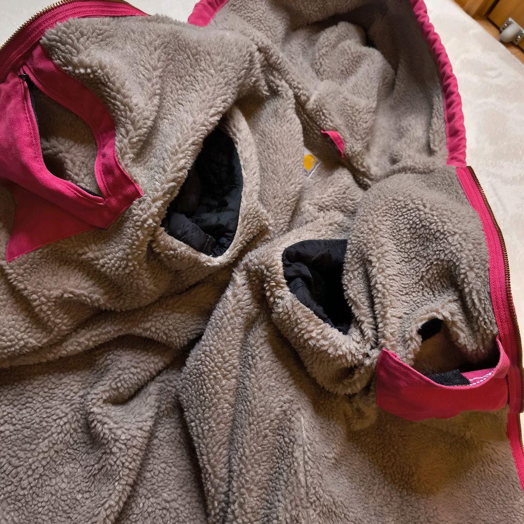 Carhartt シエラジャケット ピンク 裏ボア アクションプリーツ L