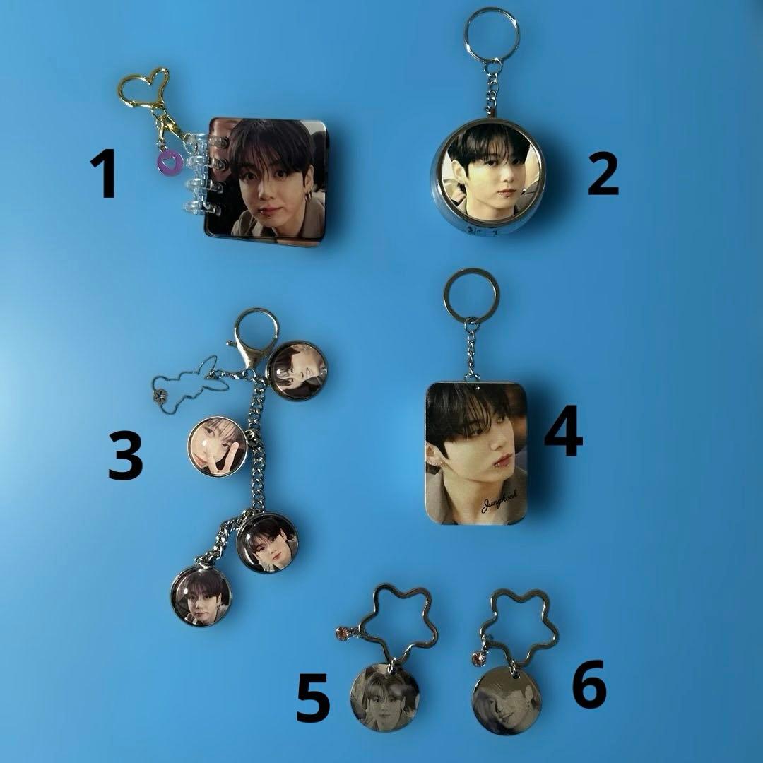 BTS Jungkook アルバムキーホルダー・両面ハートキーリング