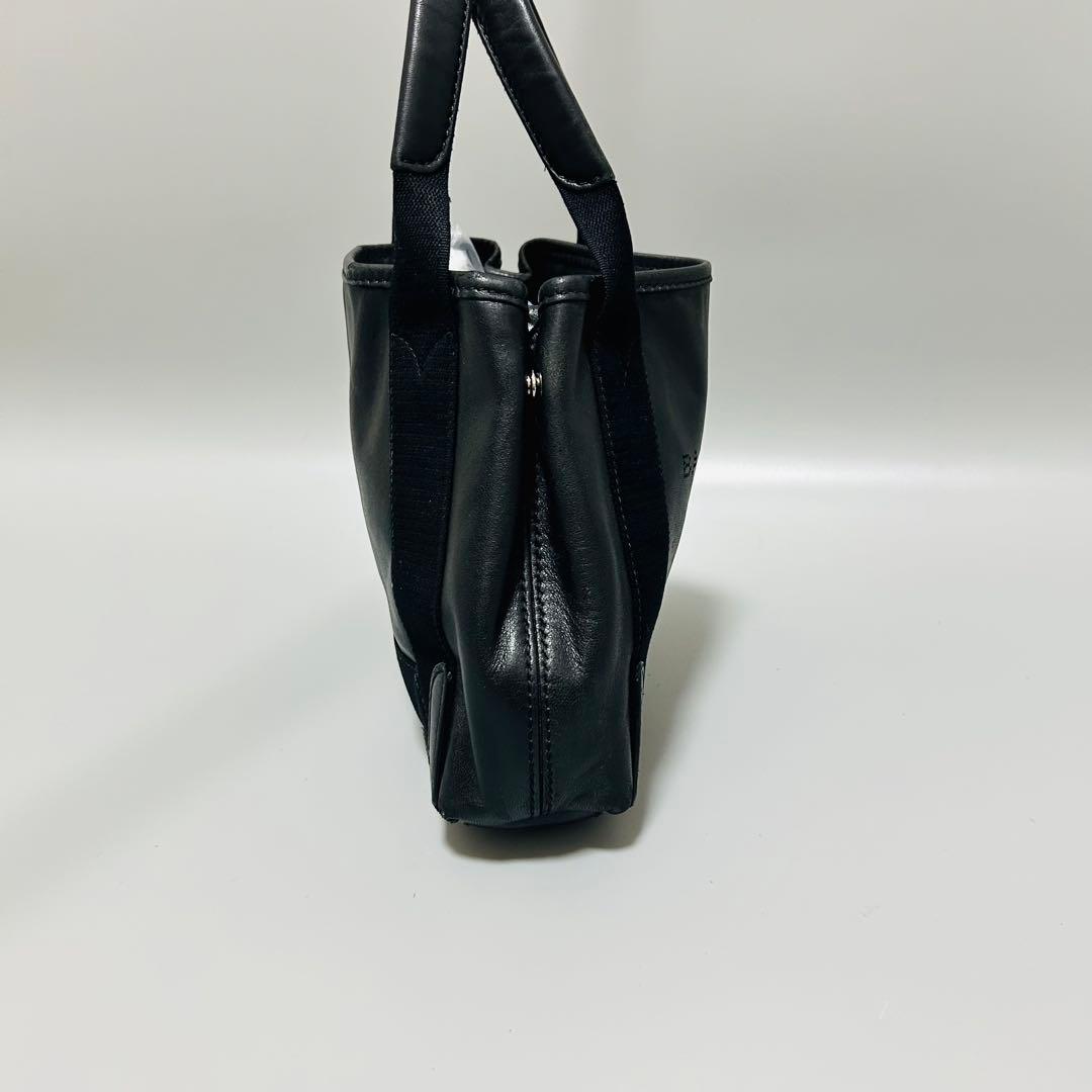 BALENCIAGA ネイビーカバスXS 2WAY ハンドバッグ ブラック