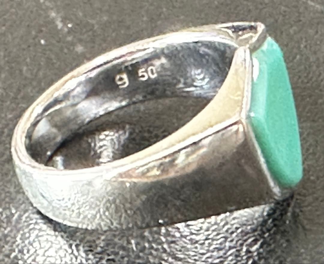 TOMWOOD トムウッド シールド ターコイズ シルバーリング(50)10号