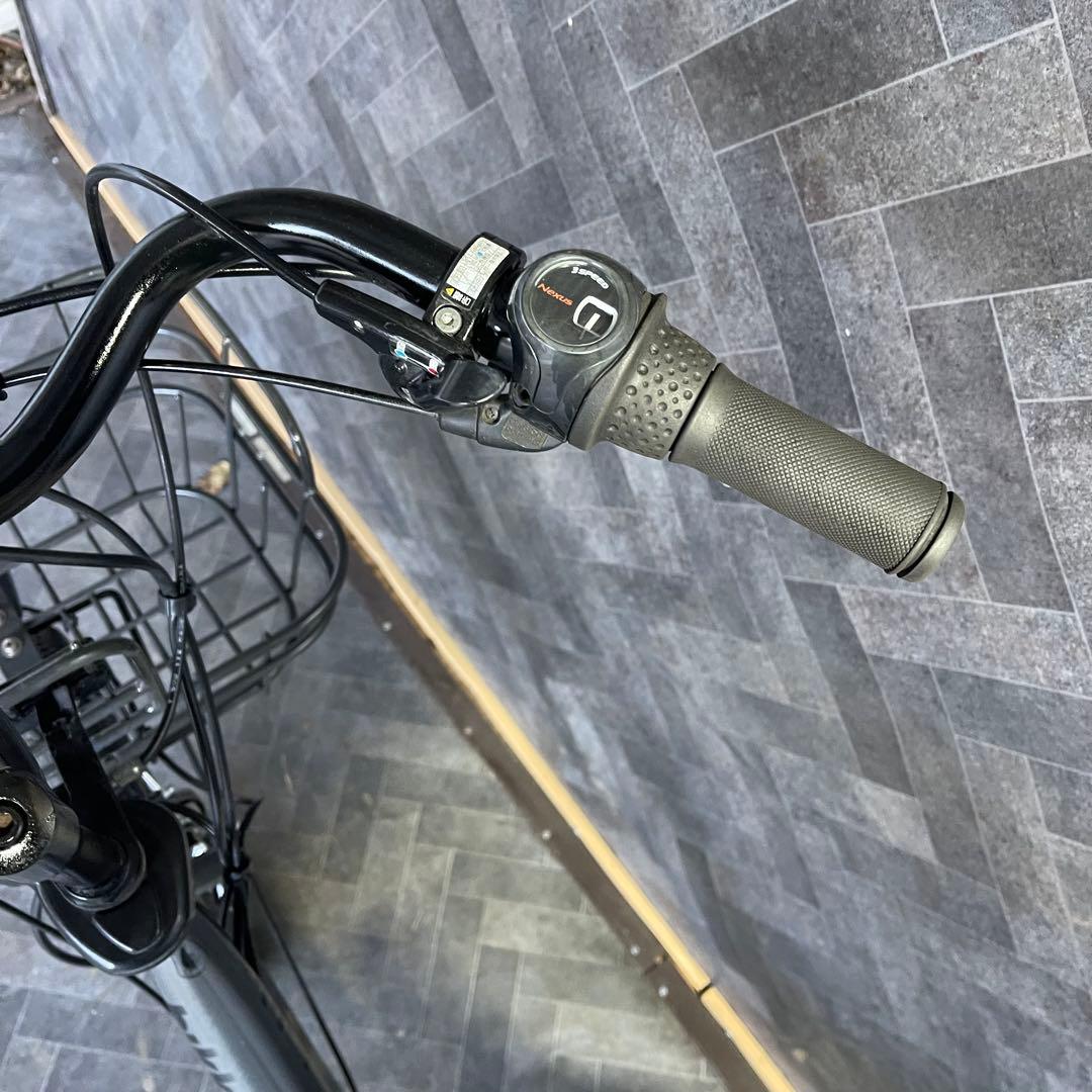 電動アシスト自転車 ブラック チャイルドシート付き