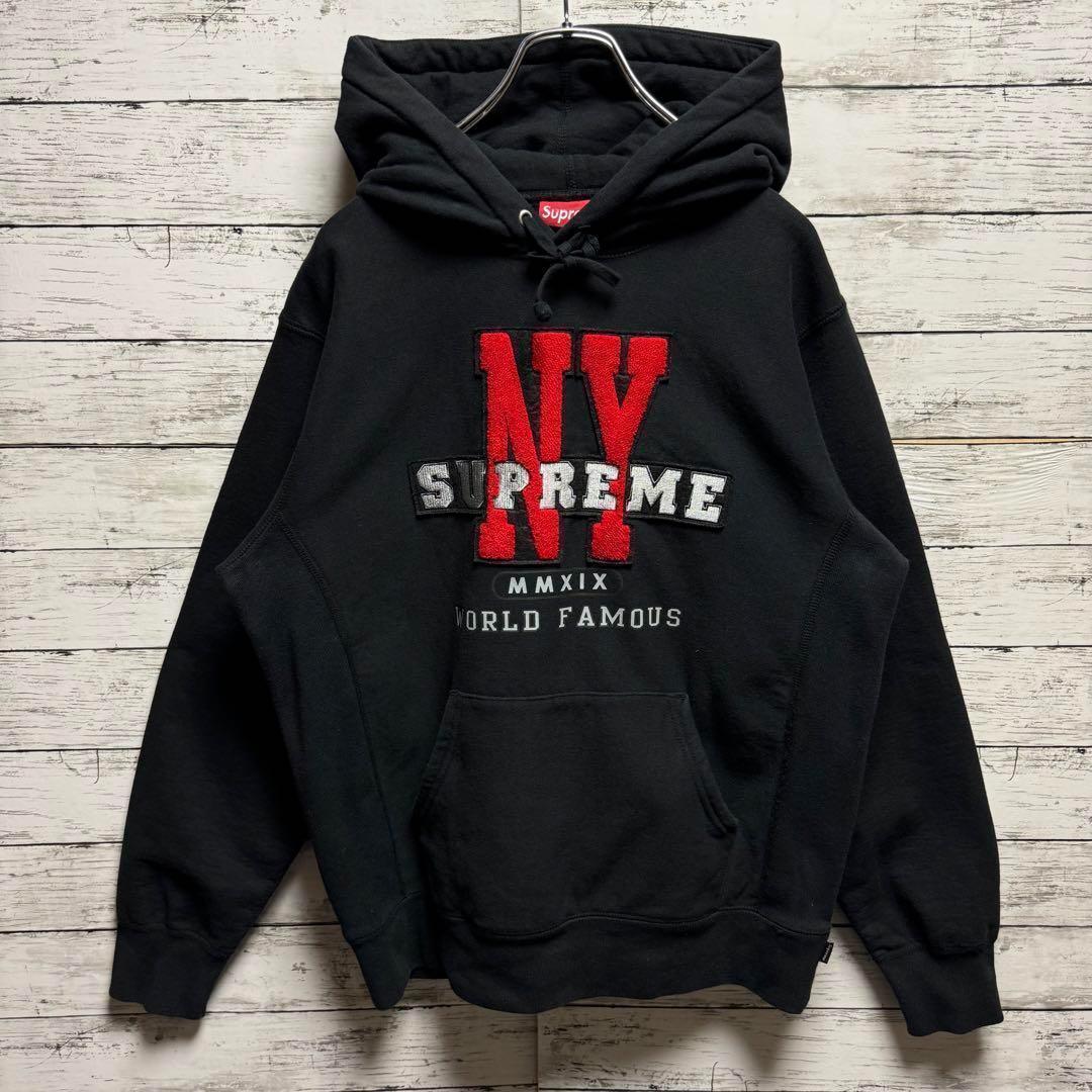 491a【即完売モデル】シュプリーム　パイルロゴ　人気カラー　レア　パーカー
