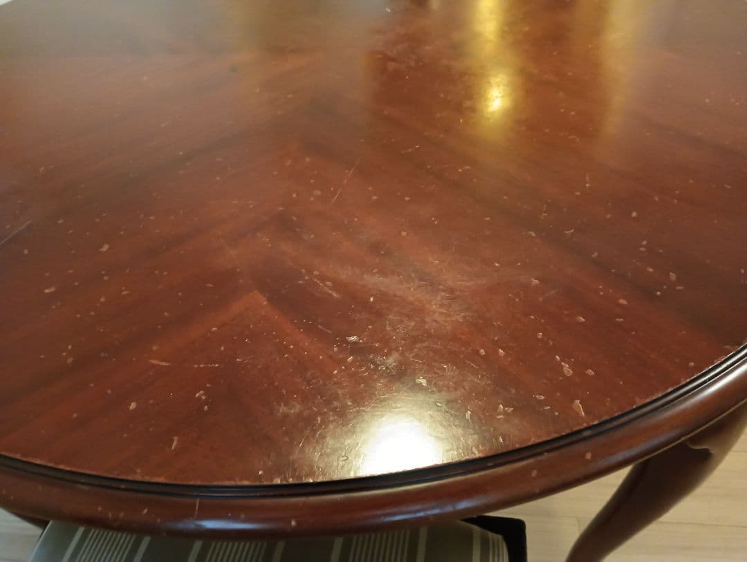 大塚家具ダイニングテーブル　 マホガニー 　クイーンアン