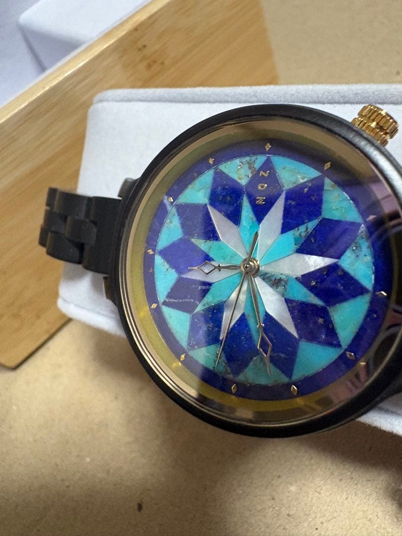 【お値下げ】NOZ 時計 アラベスク 天然木バンド 36mm