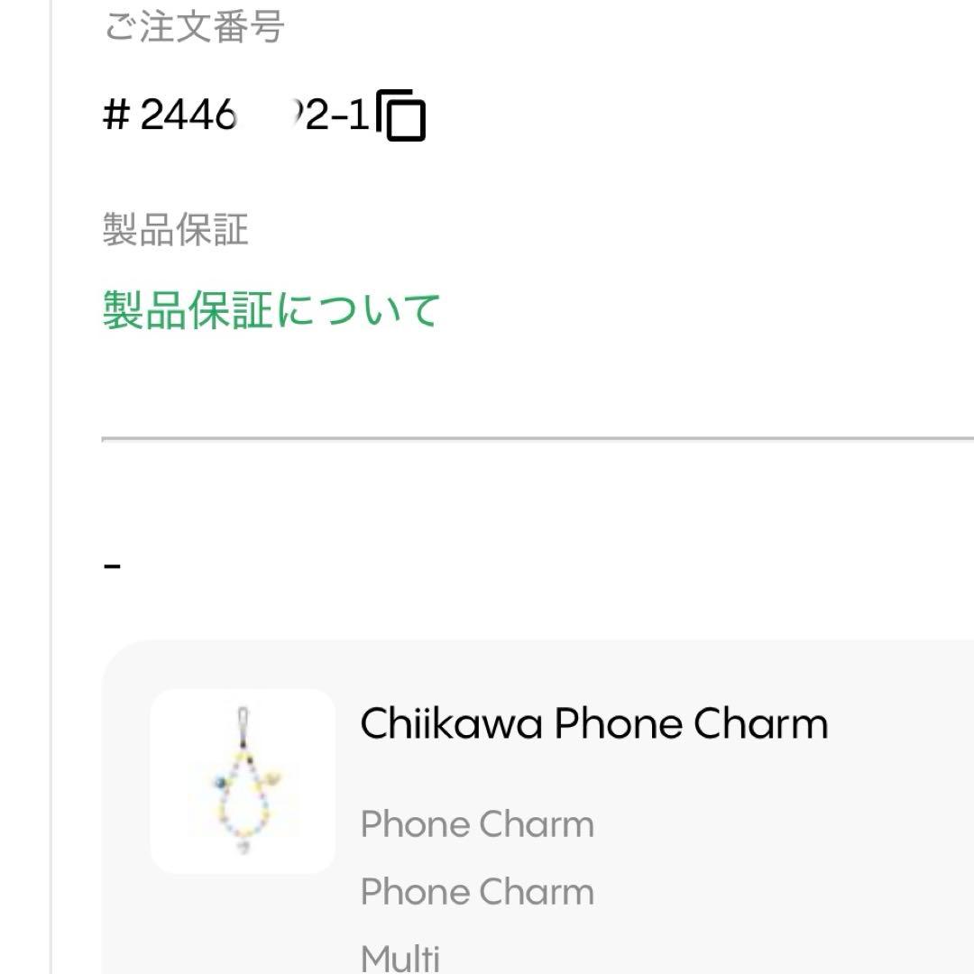 【正規品] ちいかわ casetify ストラップ 新品未使用