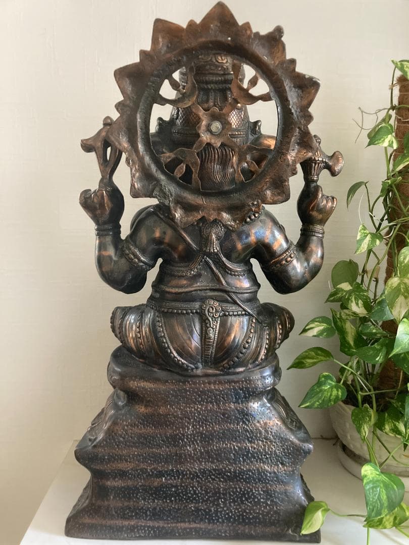 【大型】ガネーシャ像 70cm インド直輸入 置物 開運 縁起物 アジアン雑貨