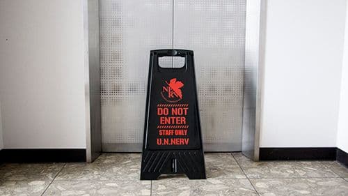 絶版品　新世紀エヴァンゲリオン　NERV　フロアスタンド　結婚式　パーティー